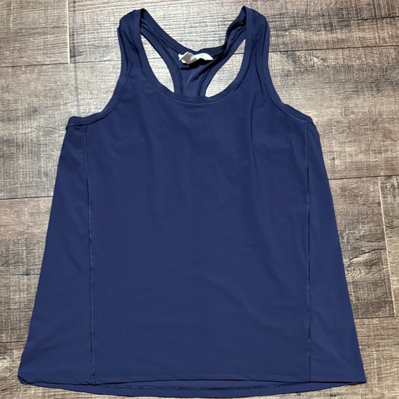 Athleta Black and Navy Racerback Tank Tops - Picture 8 of 10